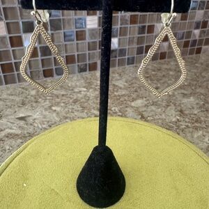 Kendra Scott Elegant Gold Dangle Earrings New without tags